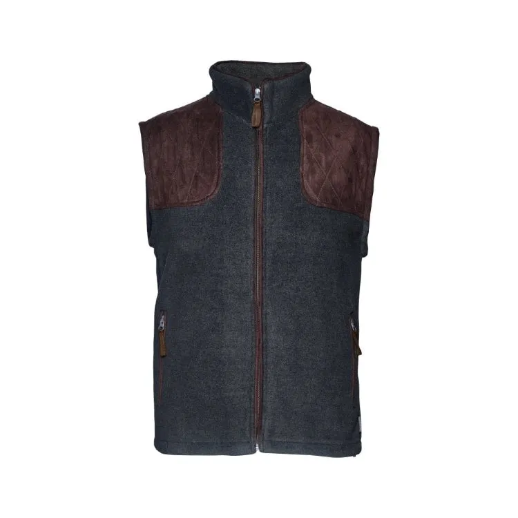 Seeland William II Fleece Waistcoat - Navy Blue