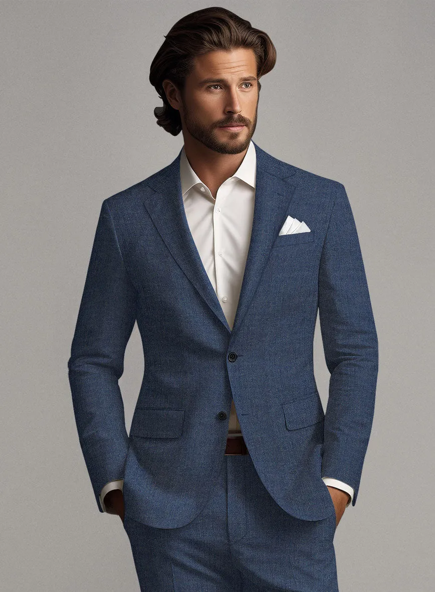 Solbiati Pericle Denim Blue Linen Suit