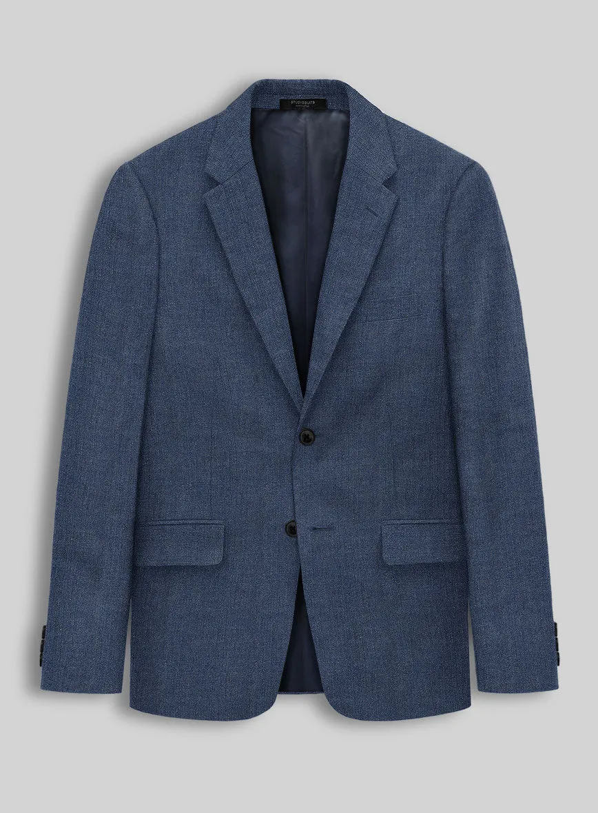 Solbiati Pericle Denim Blue Linen Suit