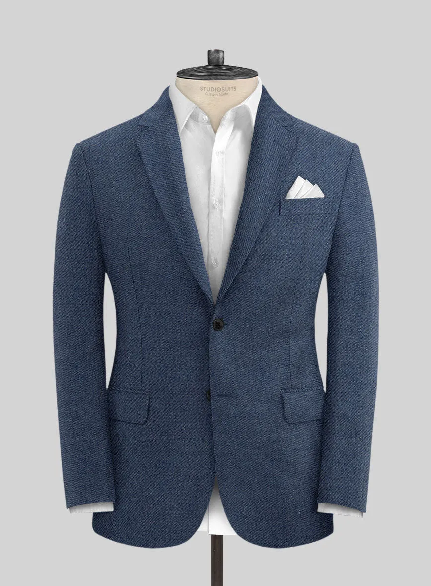 Solbiati Pericle Denim Blue Linen Suit