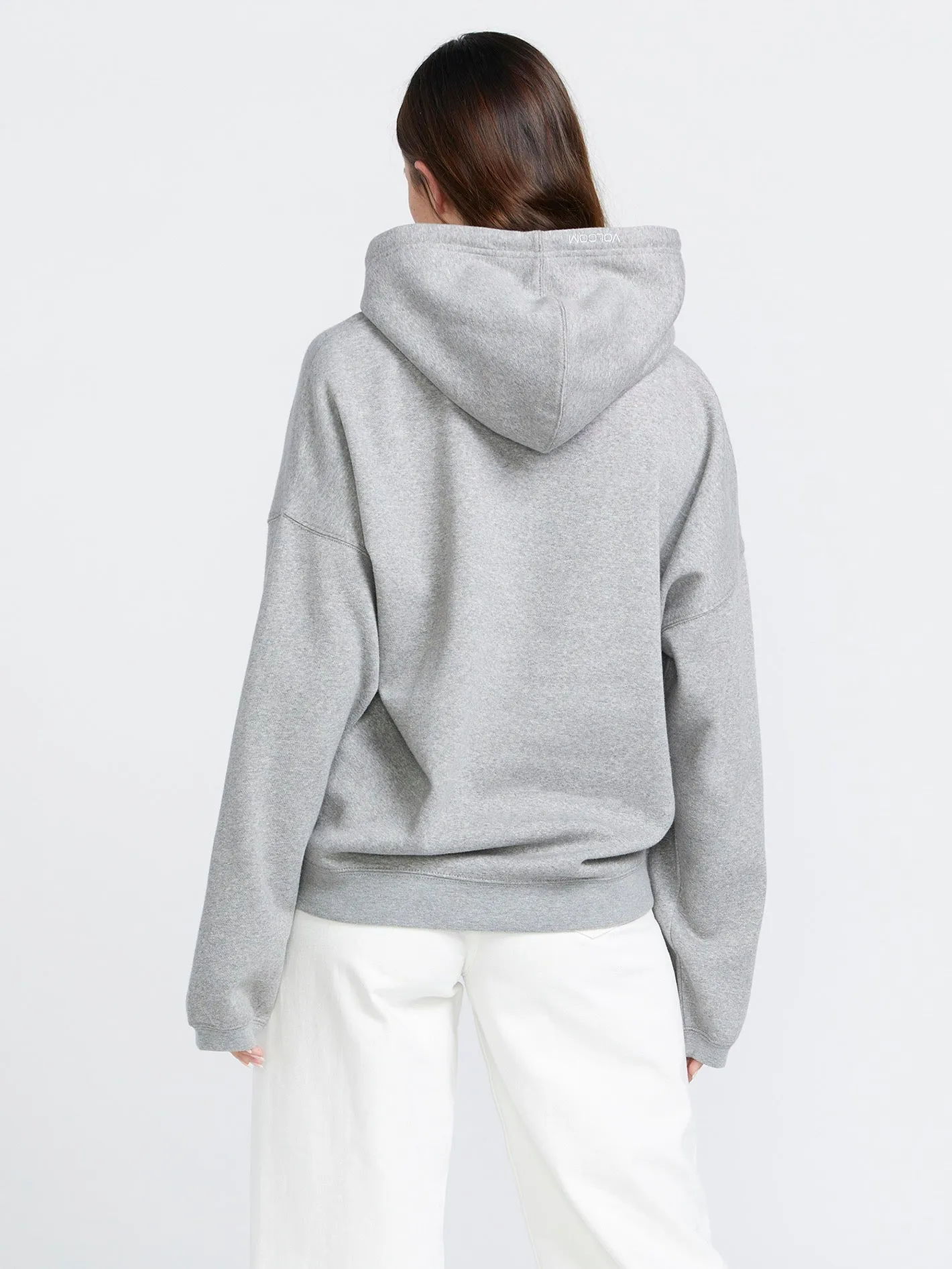 Stone Heart Up Hoodie - Heather Grey