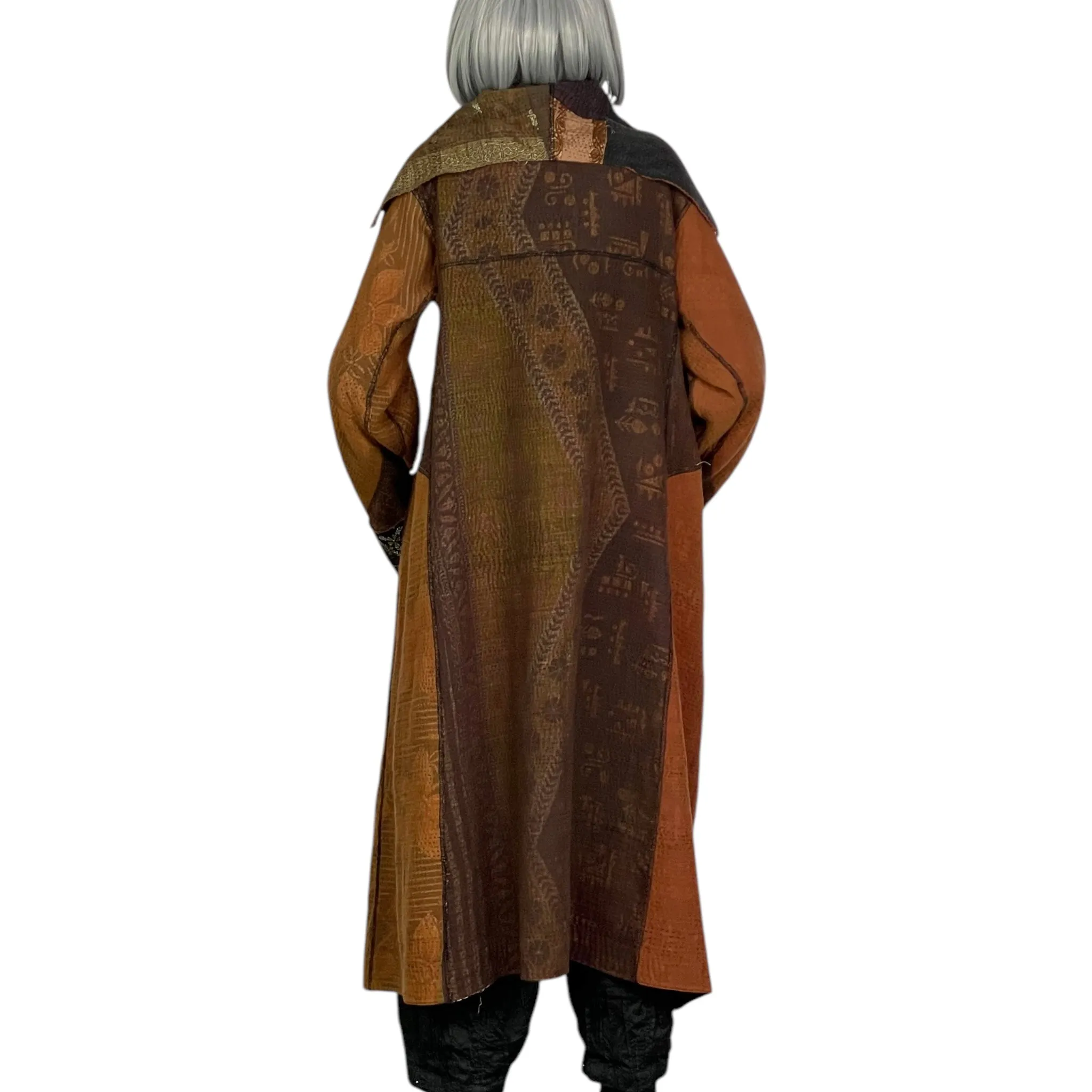 SW PATCH A-LINE LONG COAT