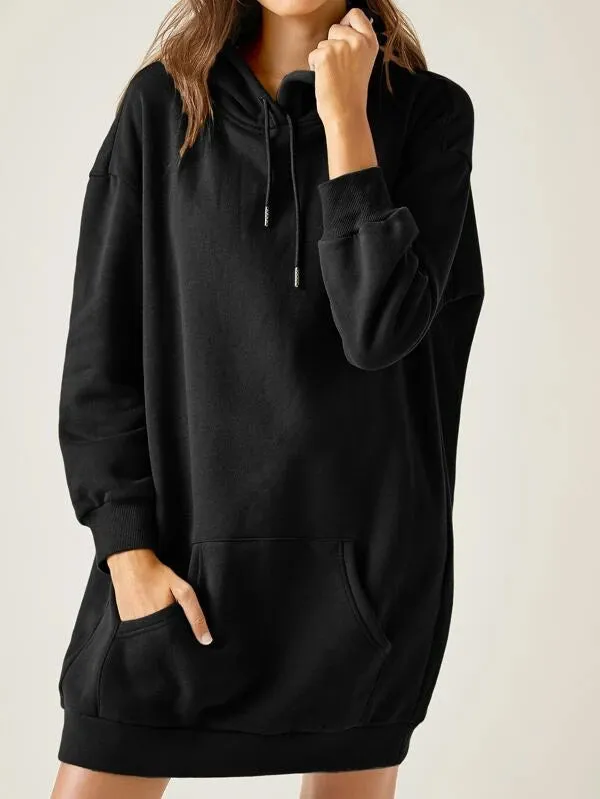 SXV PLAIN BLACK ULTRA OVERSIZED HOODIE