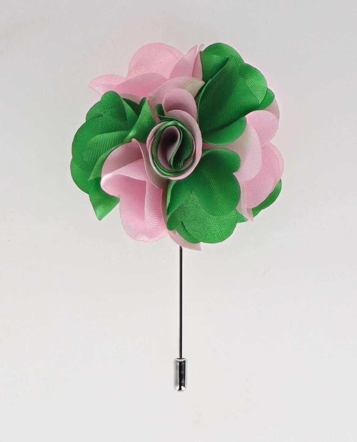 Vittorio Vico Unisex Satin Stick Flower Lapel Pin